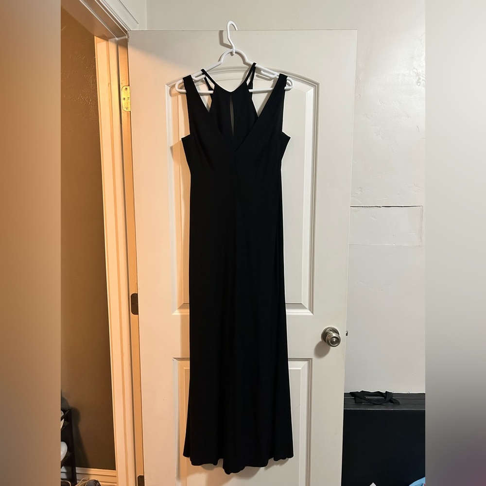 Vera Wang black maxi length dress size 6‎